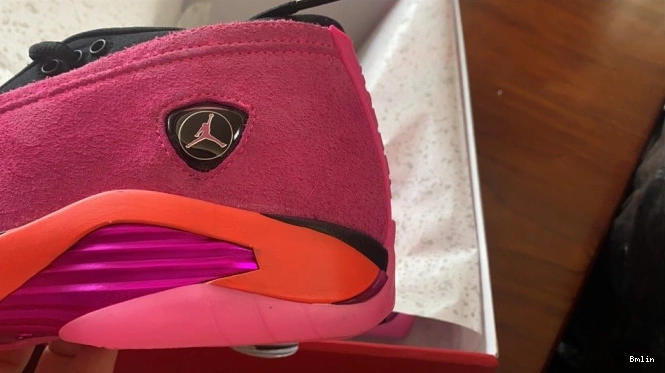 Bmlin DH4121-600 Jordan 14 Pink (W) Low Shocking Retro 0812